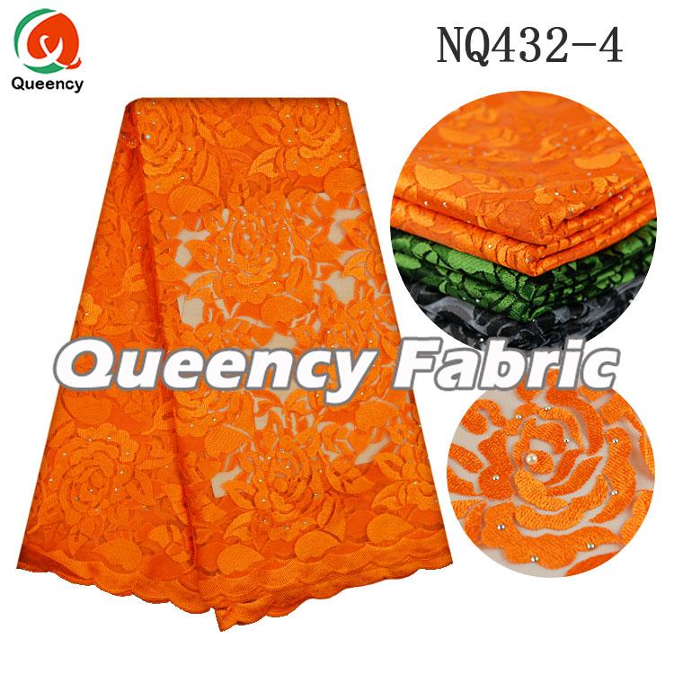 NET LACE IN ORANGE