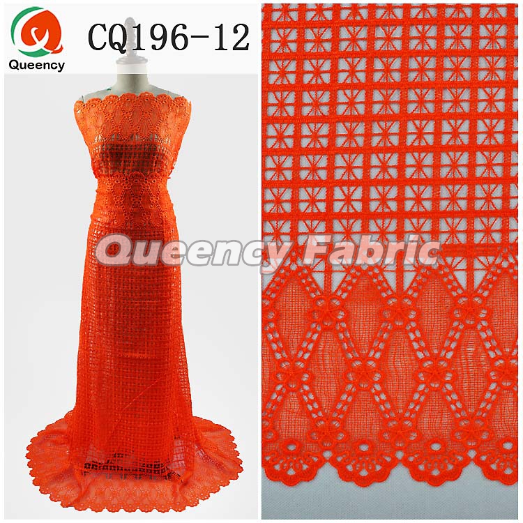 Buy Guipure Lace In Orange