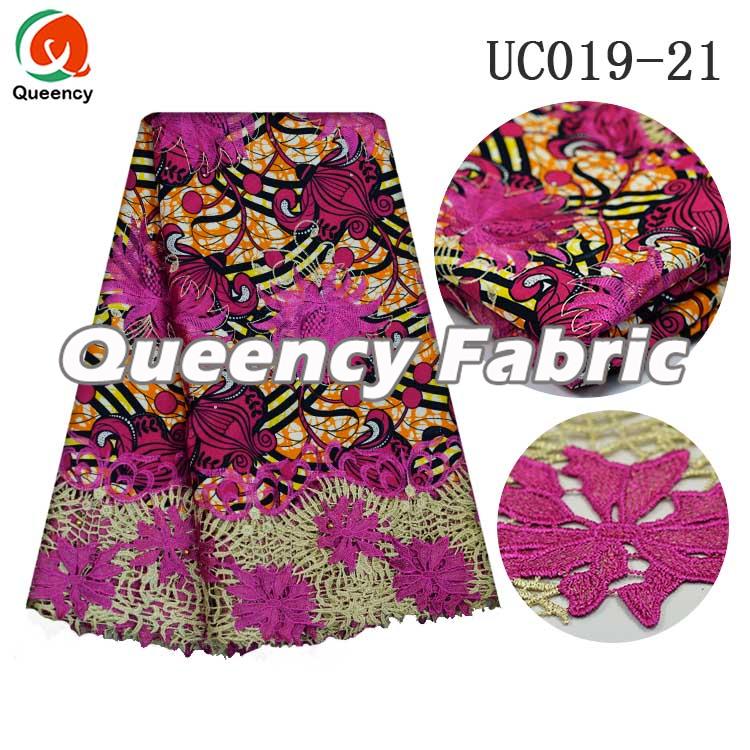 Ankara Fabric Lace Embroidery Ankara Fabric Lace Embroidery