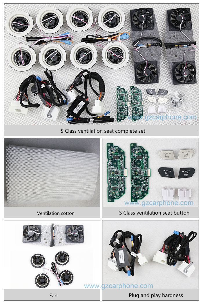 OEM Design Ventilation Seat for Mercedes Benz C Class W205, E Class W213, GLC X253, S Class W222