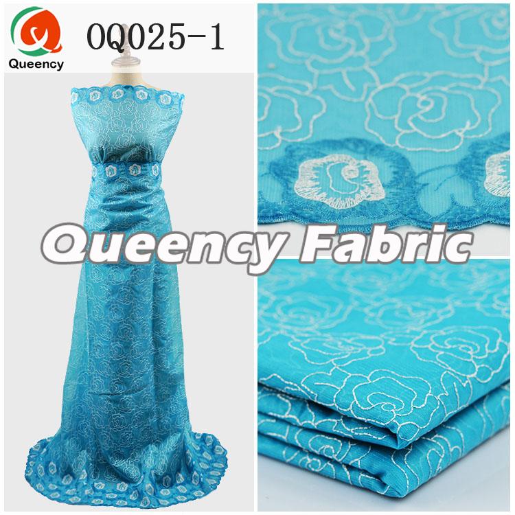 Blue 100 Pure Silk Organza Fabric