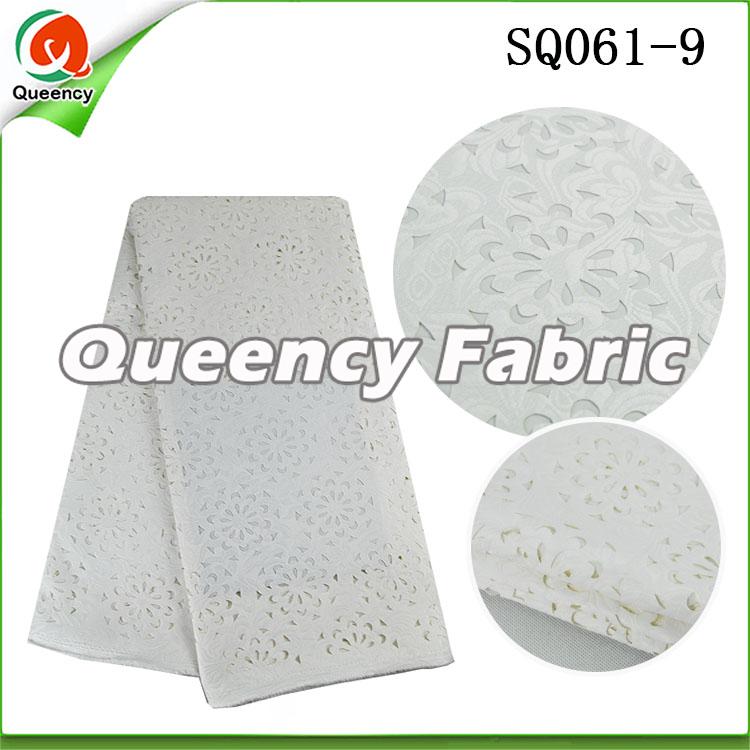 Laser Lace Material In White