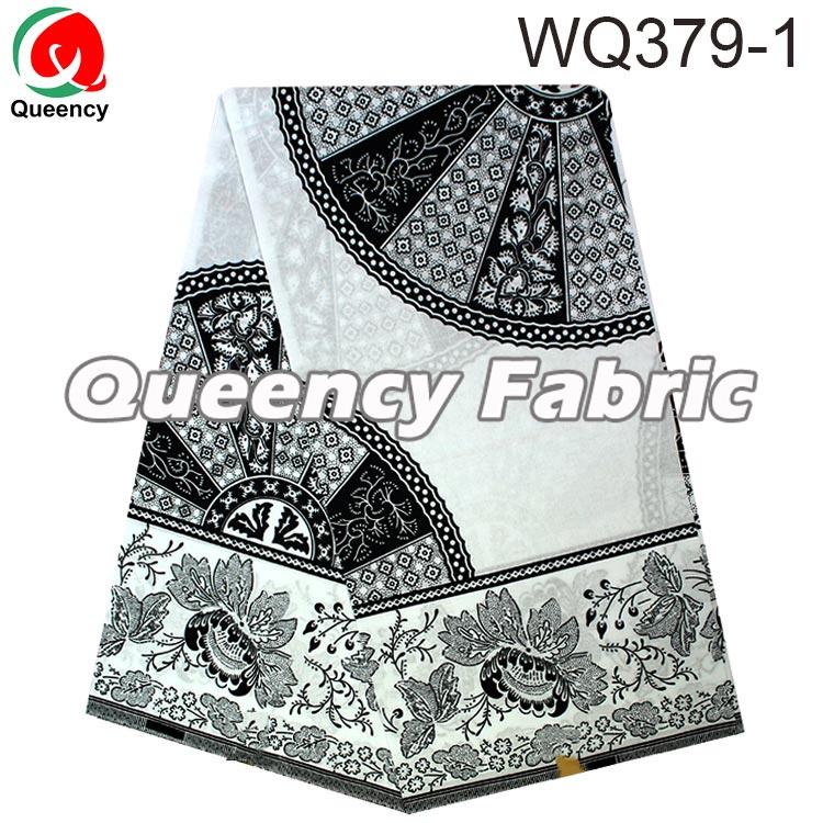 White and Black wax fabric