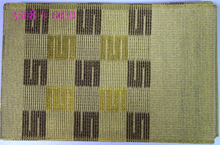 Gold Nigeria Aso Oke With Beautiful Pattern Gold Nigeria Aso Oke With Beautiful Pattern