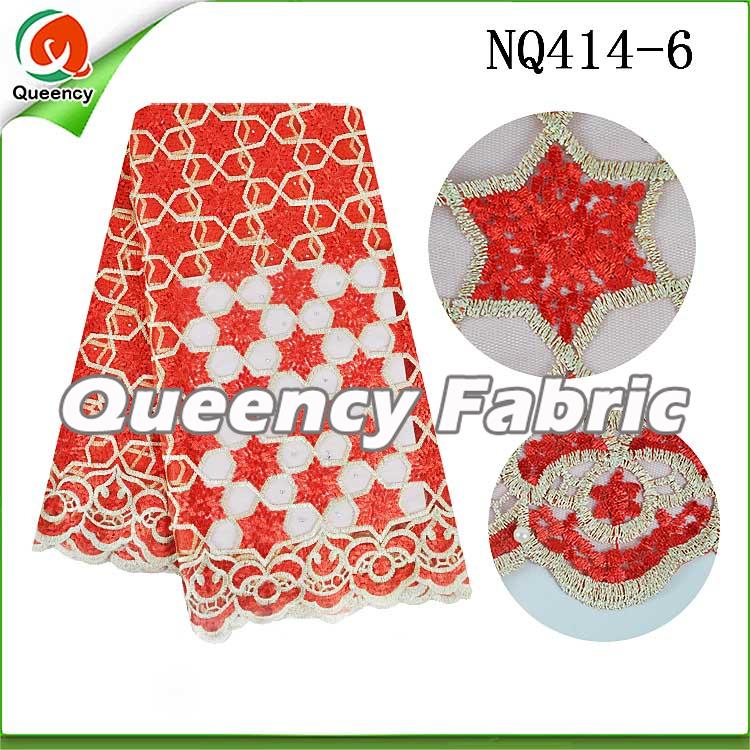 Red French Lace African Red French Lace African