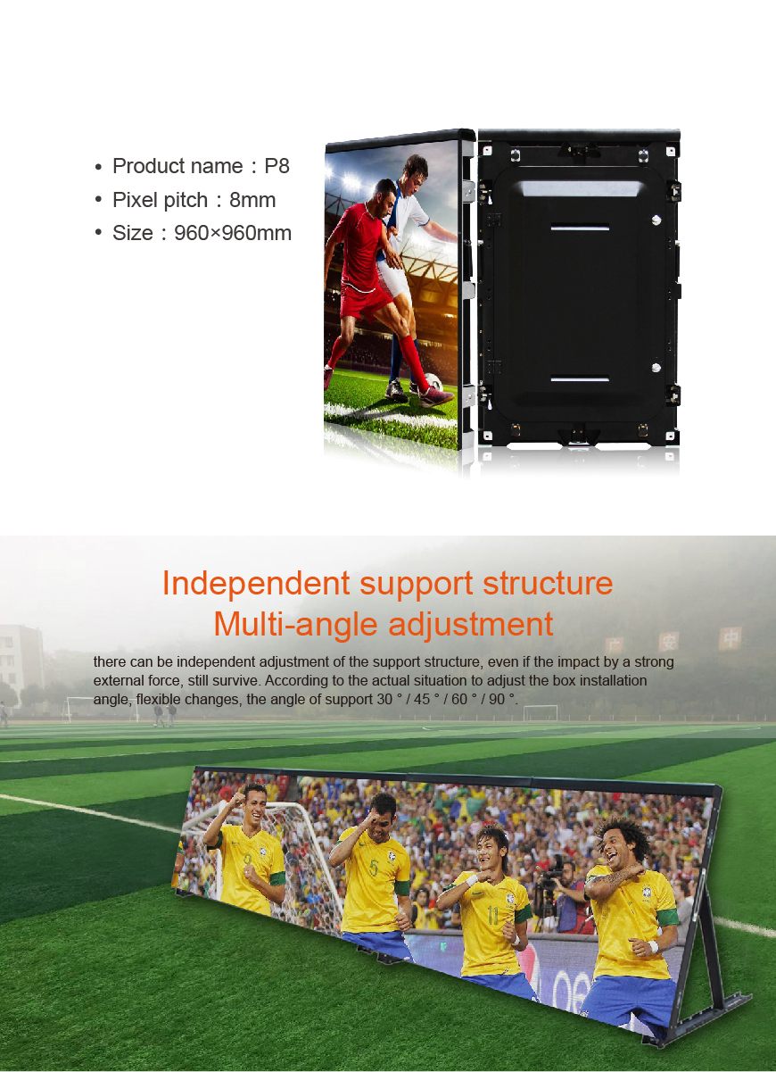 Outdoor Football Stadium Perimeter LED Screen