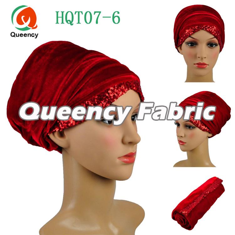 Red Hijab Muslim Turban