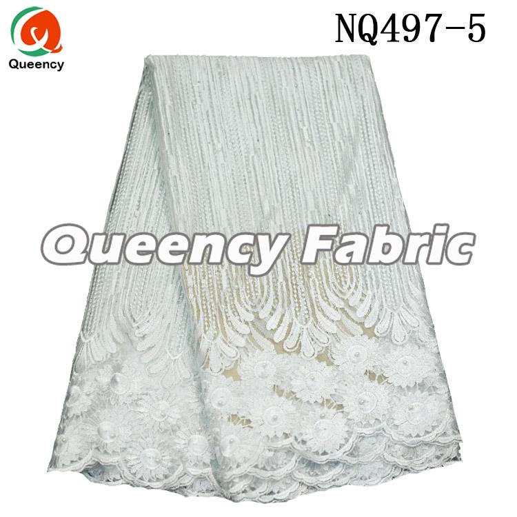 White Chantilly Net Beaded Embroidered Lace White Chantilly Net Beaded Embroidered Lace