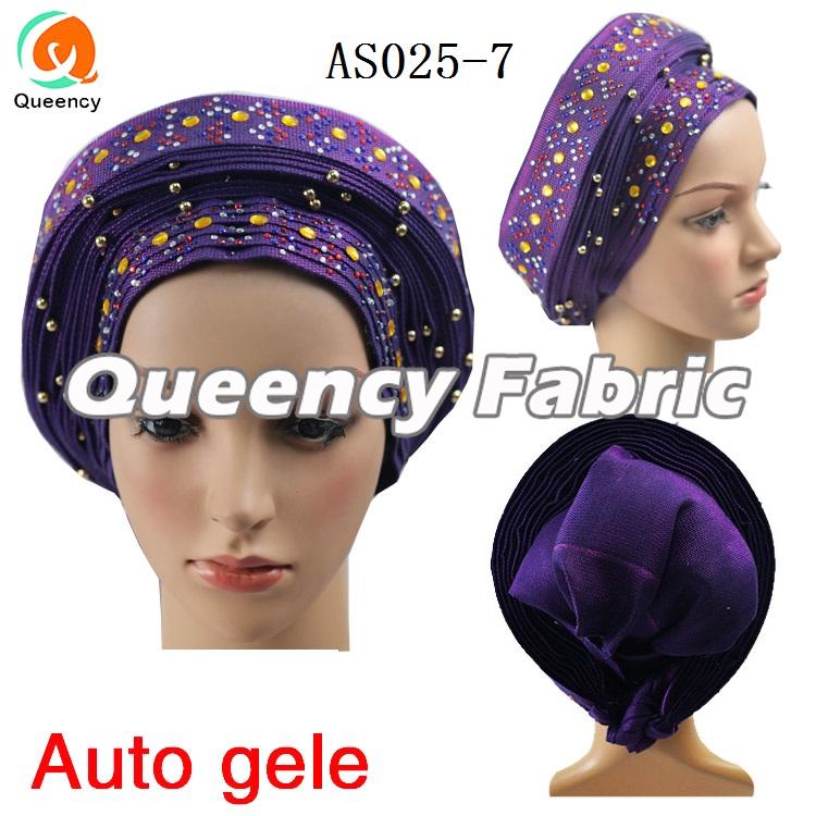 Auto Gele With Beads And Stones