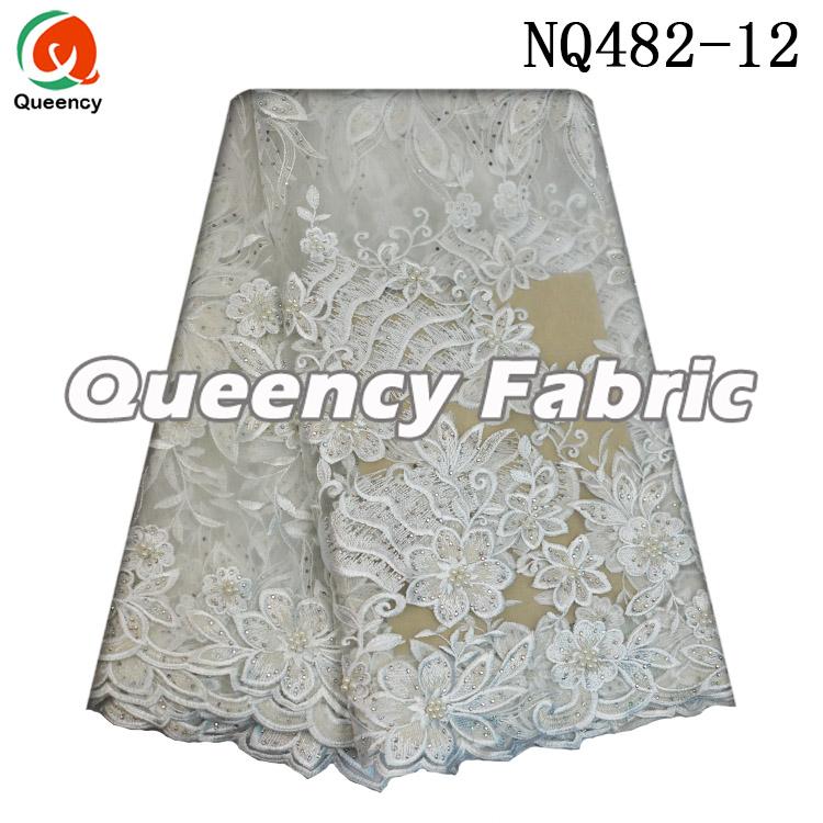 White Wedding Lace Tulle Fabric 