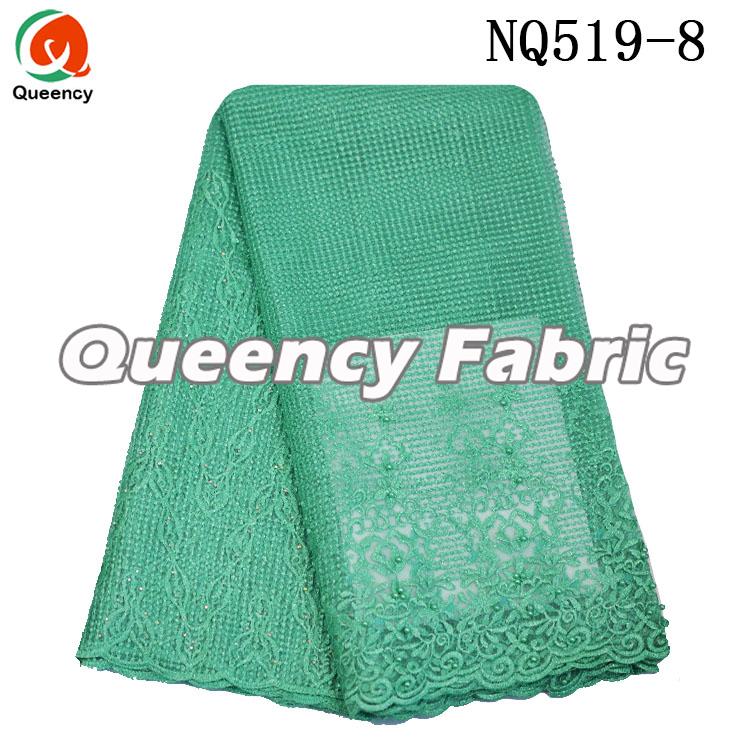 Aqua Lace Beaded Net Embroidery Aqua Lace Beaded Net Embroidery
