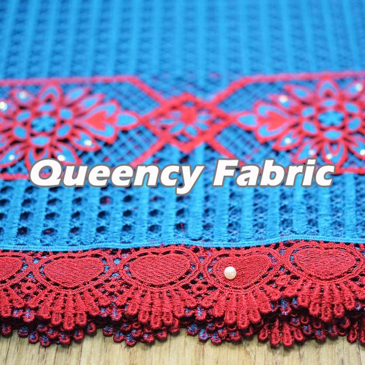 Guipure Beaded Lace Fabric 