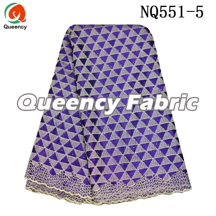 Purple Net Lace With Beaded And Stones Purple Net Lace With Beaded And Stones