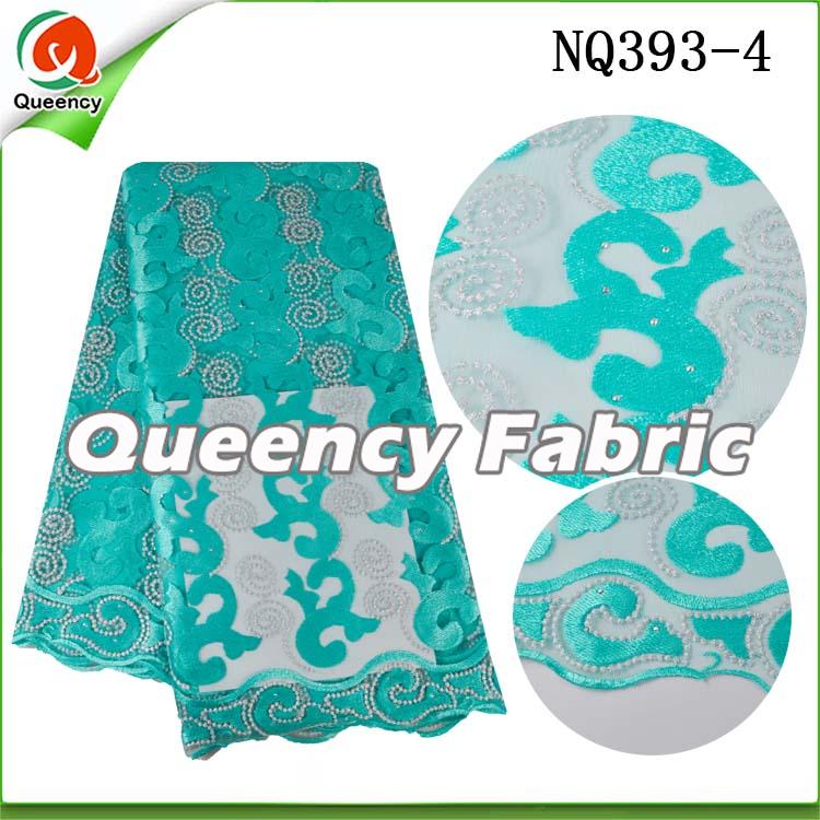 Nigeria Lace In Aqua Nigeria Lace In Aqua