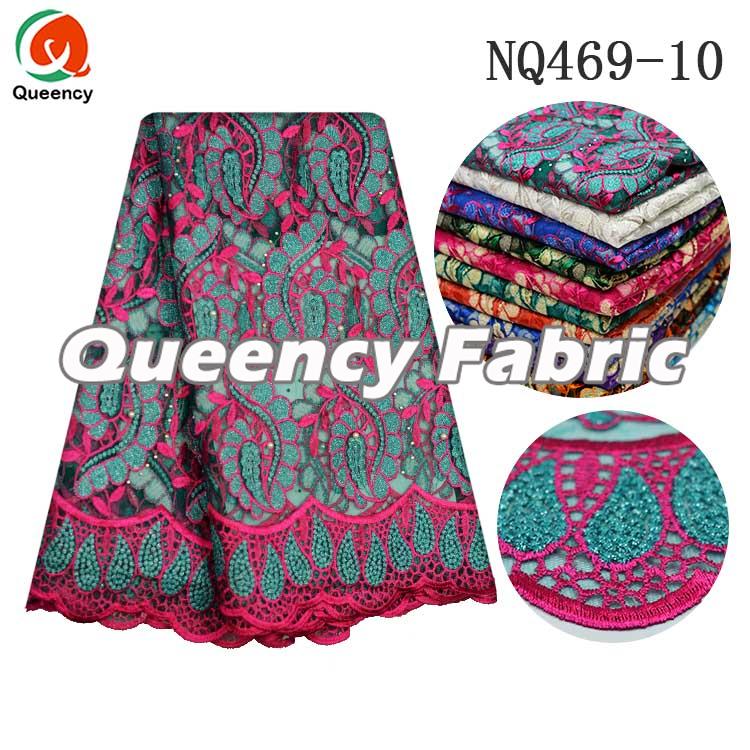 Teal Nigeria Cotton French Teal Nigeria Cotton French