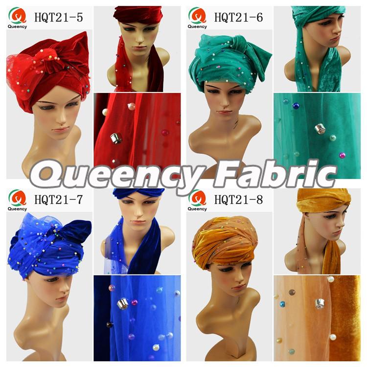 Colorful Beaded Plain Turban Colorful Beaded Plain Turban