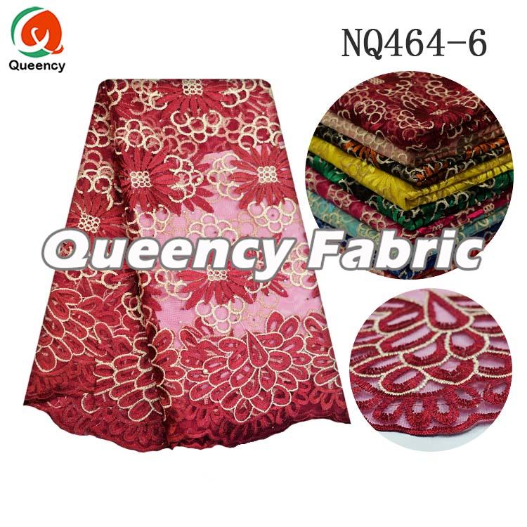 Wine Stones Lace Netting Fabric Wine Stones Lace Netting Fabric