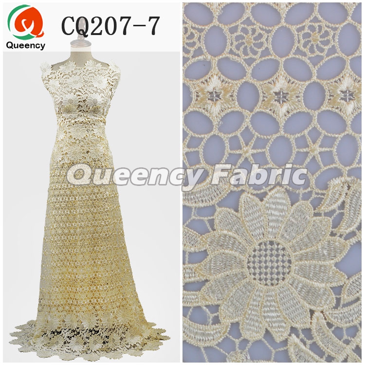 Beige Nigerian Cord Lace Dress Styles Beige Nigerian Cord Lace Dress Styles
