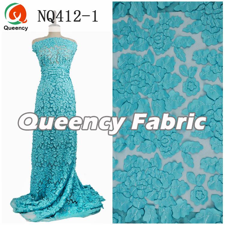Flower Embroidery Tulle Fabric