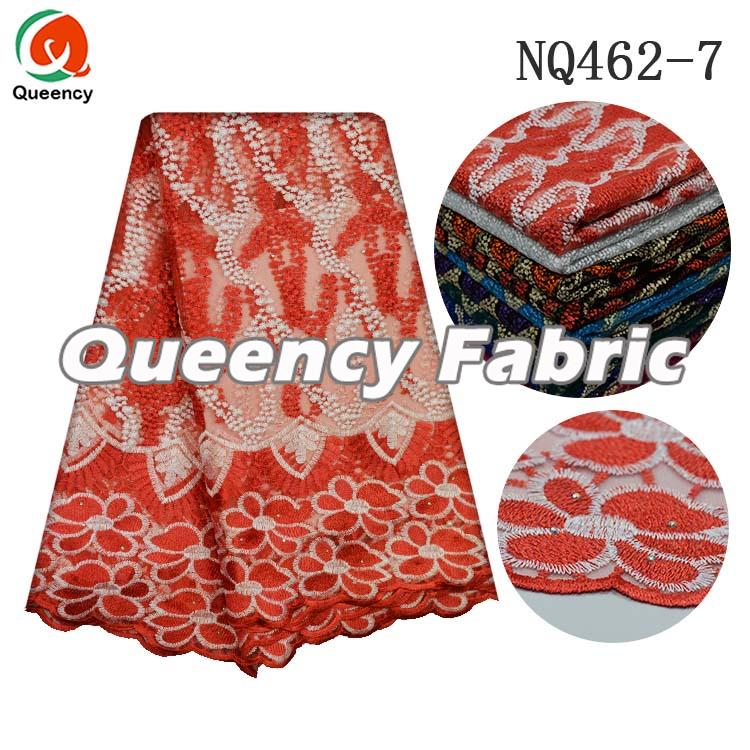 Red Lace French Embroidery Fabric Red Lace French Embroidery Fabric