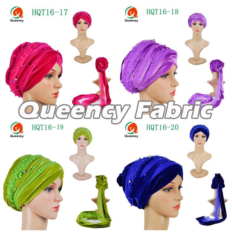 Turban Beaded Headband Velvet Turban Beaded Headband Velvet