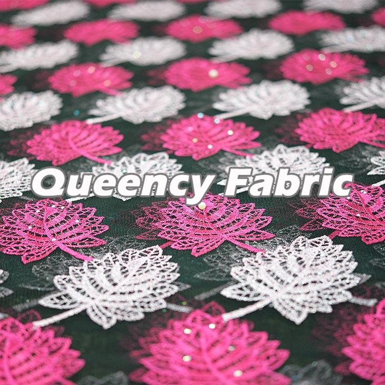 African French Net Lace Embroidery