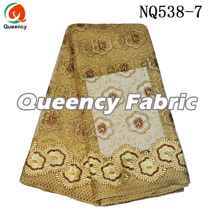 Beaded African Cotton Lace French Fabric Beaded African Cotton Lace French Fabric