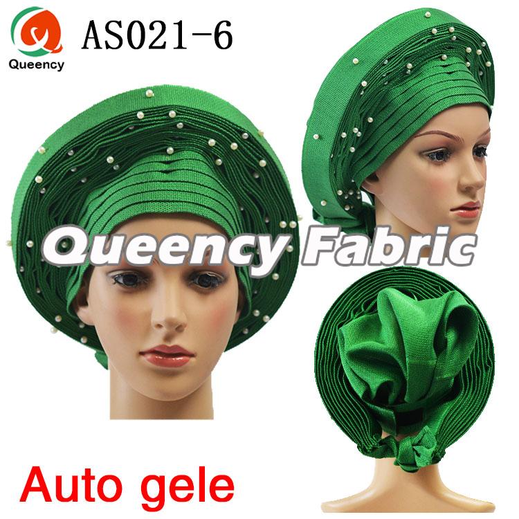 Green Aso Oke Already Tie Headtie