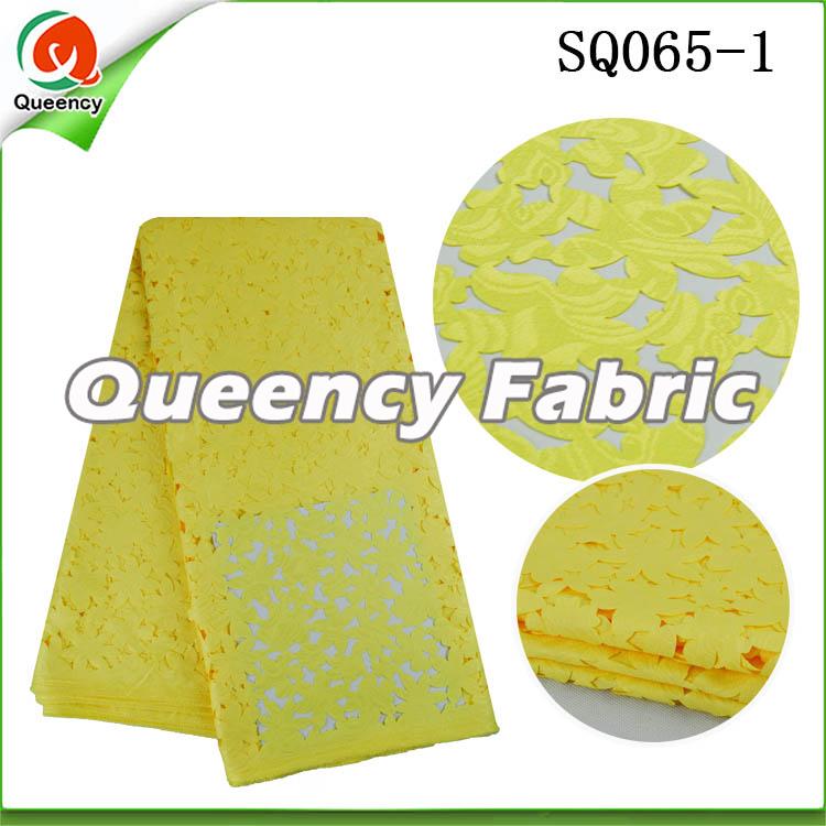 Yellow Laser Cotton Lace