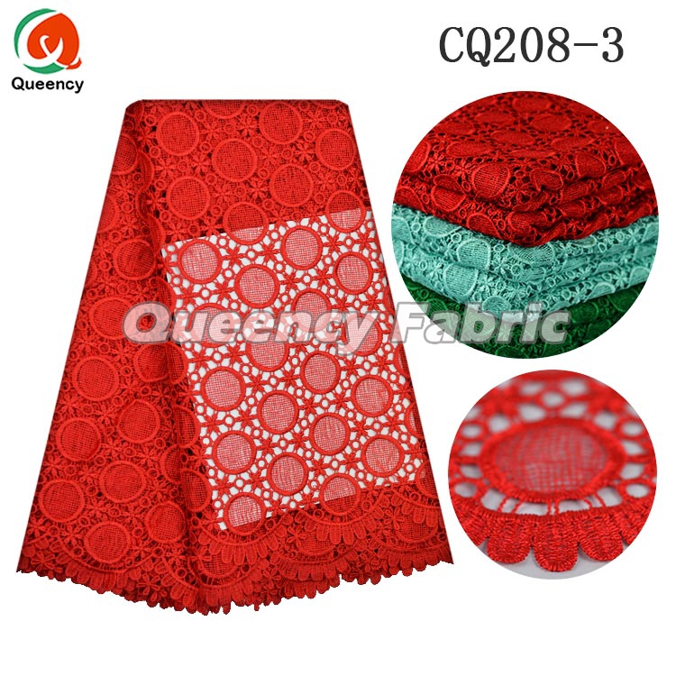 Guipure Cupion Lace In Red Guipure Cupion Lace In Red