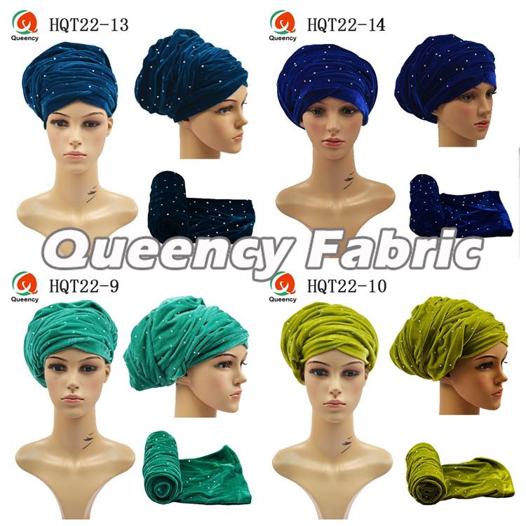 Turban Stones Velvet Fabric Turban Stones Velvet Fabric
