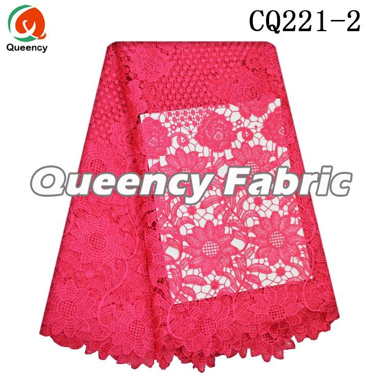 Fushia Chemical Lace Plain Color