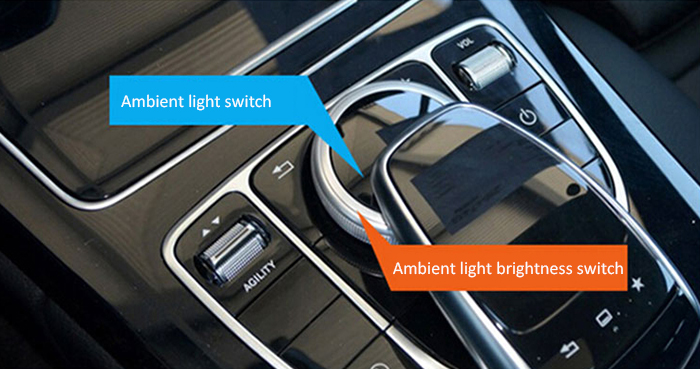 Mercedes benz Interior Ambient lighting support command control Mercedes benz Interior Ambient lighting support command control