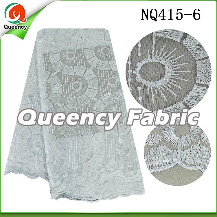 White Tulle Lace Fabric