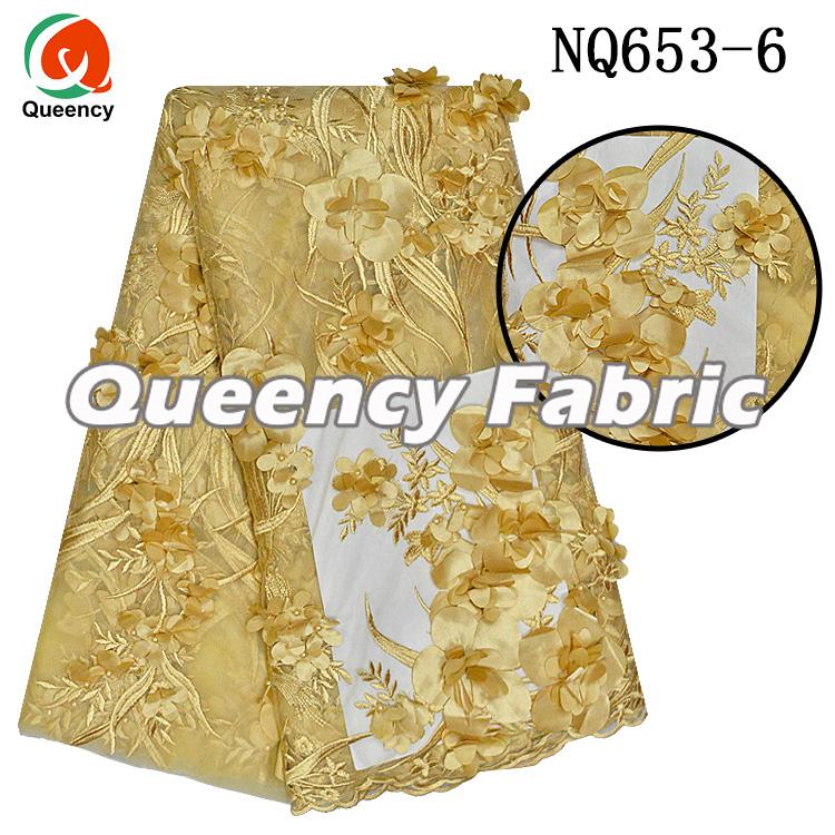 African Embroidery Soft Tulle 3D Applique African Embroidery Soft Tulle 3D Applique