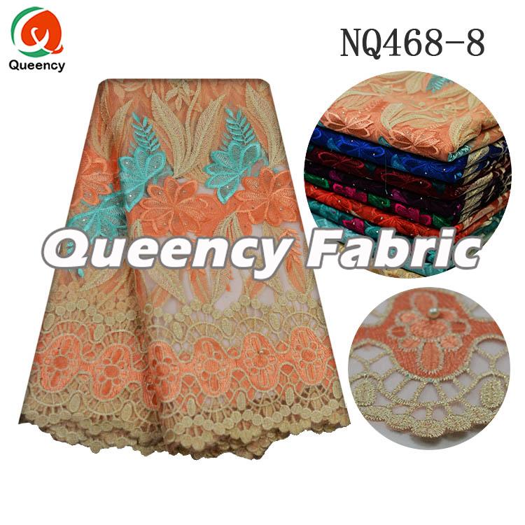 Peach Lace Netting Embroidery Peach Lace Netting Embroidery