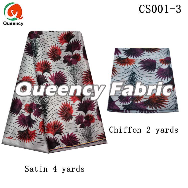 African Chiffon Plus Satin 6 yards African Chiffon Plus Satin 6 yards