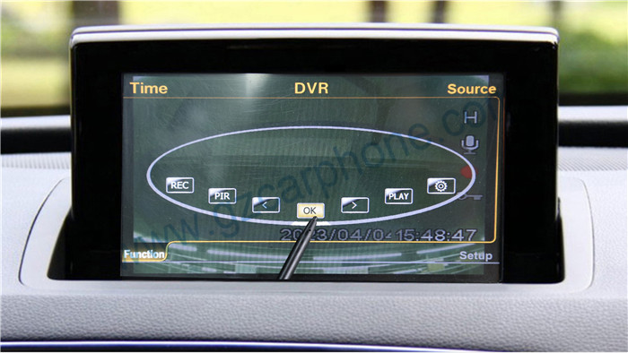 Audi Q3 navigation DVR function