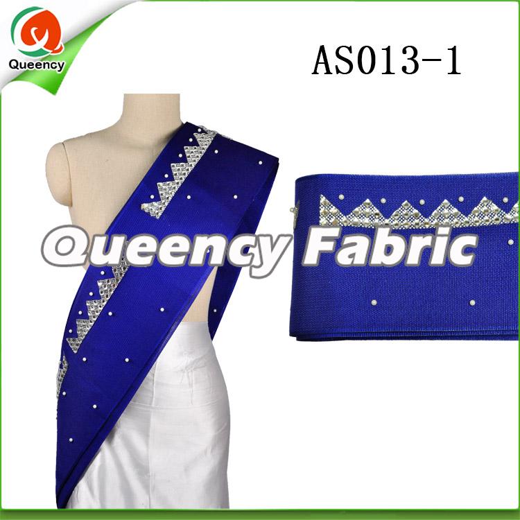 Royal Blue Aso Oke Headtie Royal Blue Aso Oke Headtie