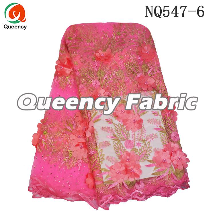 Pink Cotton Tulle Wedding Lace Embroidered Fabric Pink Cotton Tulle Wedding Lace Embroidered Fabric