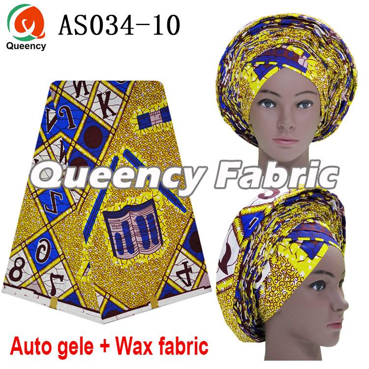 African Ankara Auto Gele With Wax 