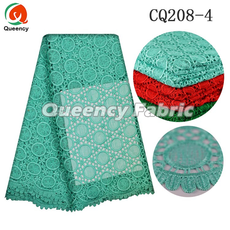Guipure Cupion Lace In Aqua Guipure Cupion Lace In Aqua