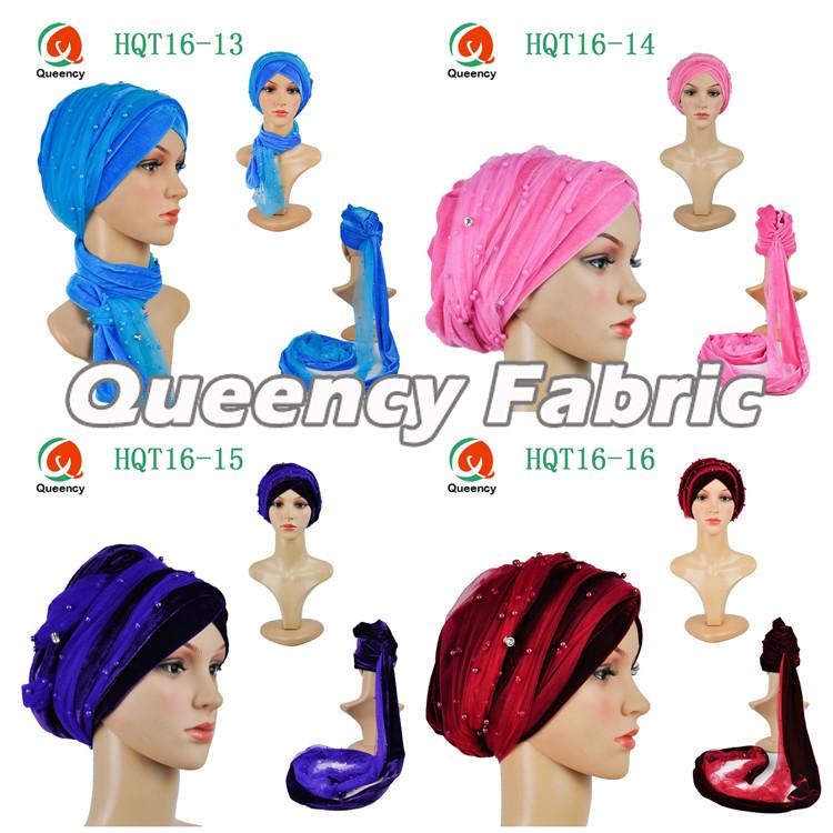 Turbans Hijab Beaded Hat
