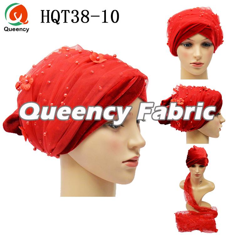 Red Turban Muslin Head Tie 