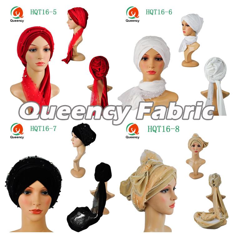 Bonnet Beaded Hijab Turbans Bonnet Beaded Hijab Turbans