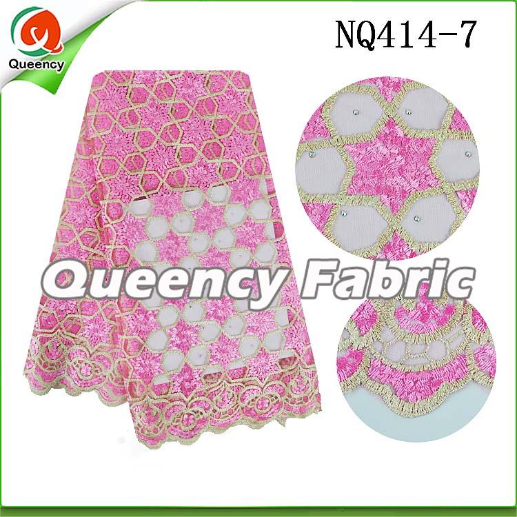 Pink French Lace African