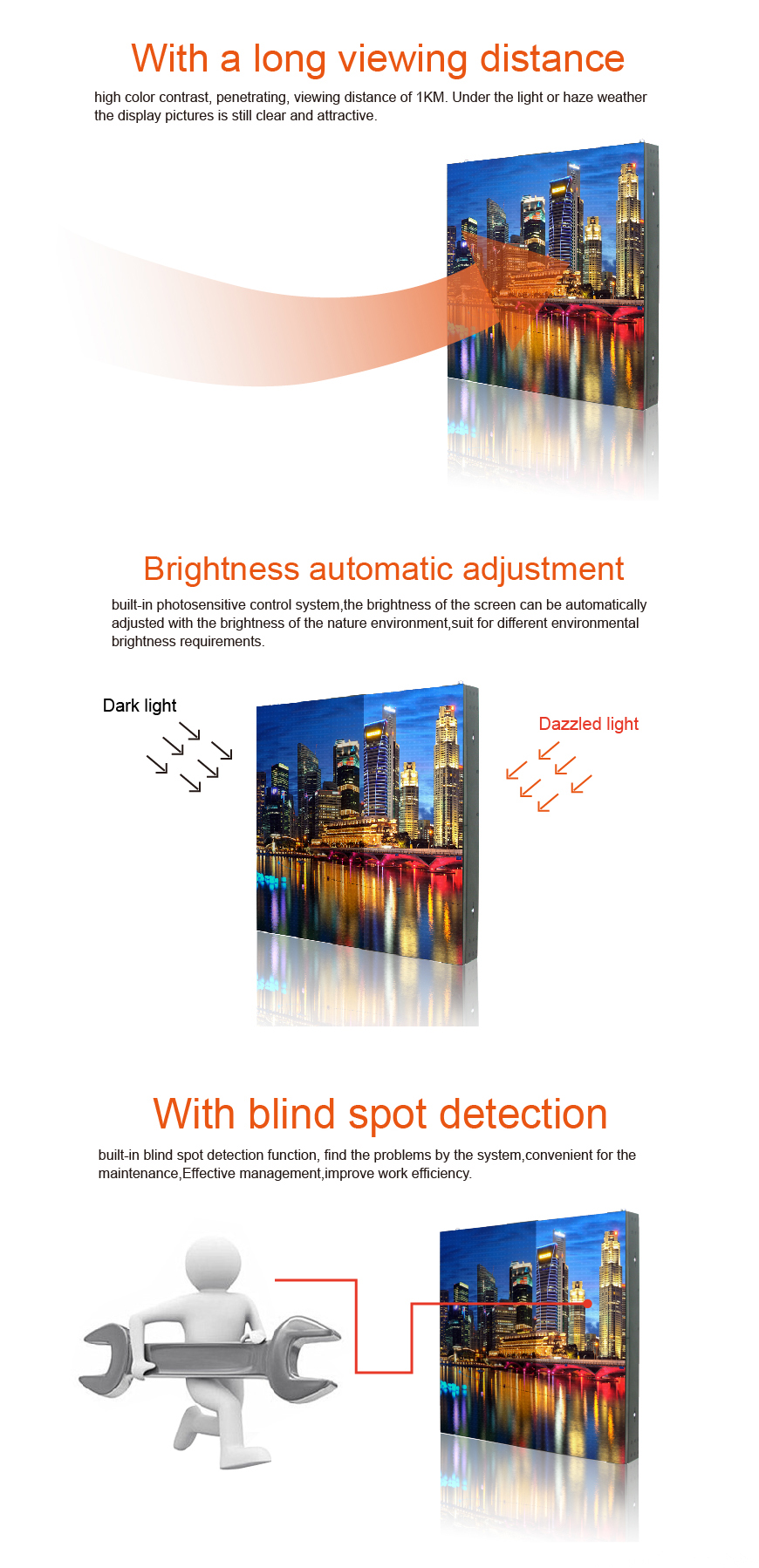 Long Viewing Distance LED Signage