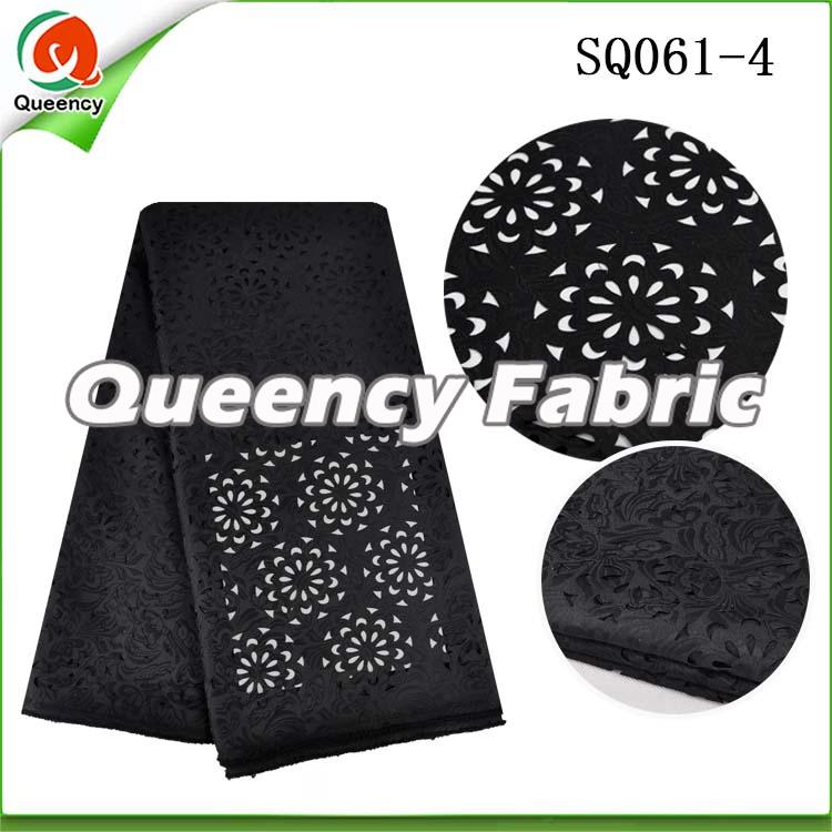 Swiss Laser Voile Lace In Black Swiss Laser Voile Lace In Black