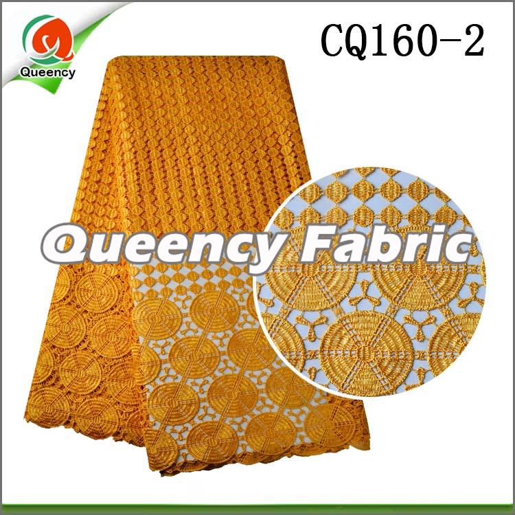 Gold Water Soluble Lace Fabric