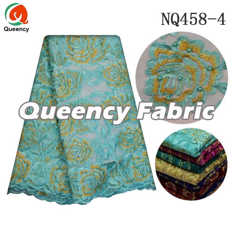 Aqua Netting Beaded Embroidery Aqua Netting Beaded Embroidery